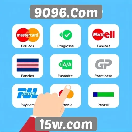 Os métodos de pagamento aceitos pelo 9096.Com